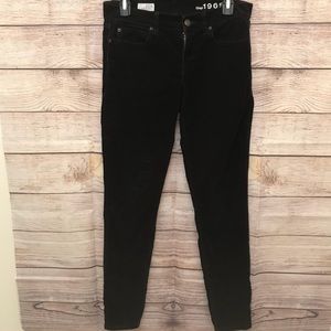 Gap 1969 Women Corduroy Black Legging Skinny Jeans